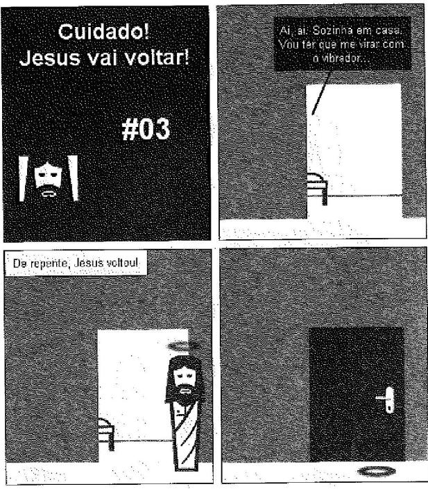 Cuidado! Jesus vai voltar, de Rafael Rosa. Pitomba! Reprodução