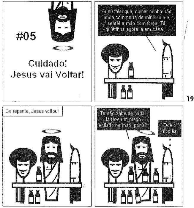 Cuidado! Jesus vai voltar, de Rafael Rosa. Pitomba! Reprodução