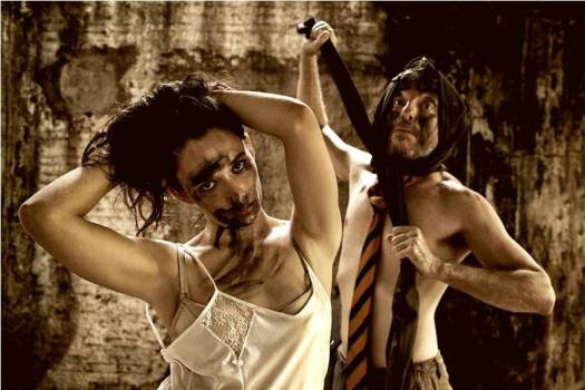 Áurea Maranhão e Cláudio Marconcine encarnarão Zuleika e Tavares em performance hoje à noite. Foto: Márcio Vasconcelos