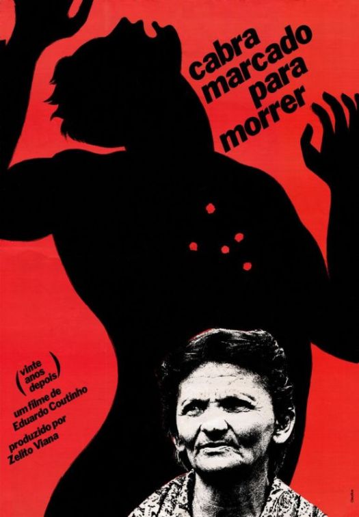Cabra marcado para morrer. Cartaz. Reprodução