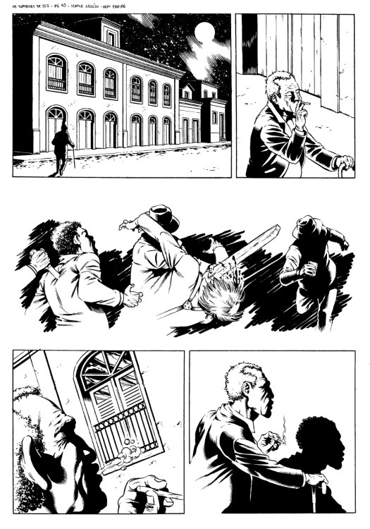 Página de "Os Tambores de São Luís" em quadrinhos - reprodução